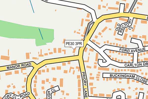 PE30 3PR map - OS OpenMap – Local (Ordnance Survey) PE30 3PR map - OS OpenMap – Local (Ordnance Survey)