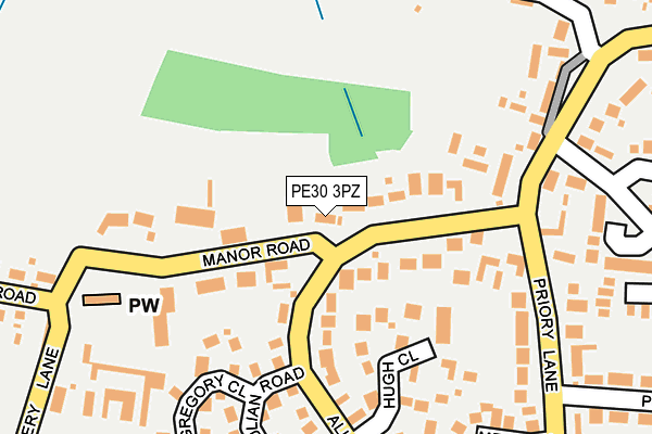 PE30 3PZ map - OS OpenMap – Local (Ordnance Survey) PE30 3PZ map - OS OpenMap – Local (Ordnance Survey)