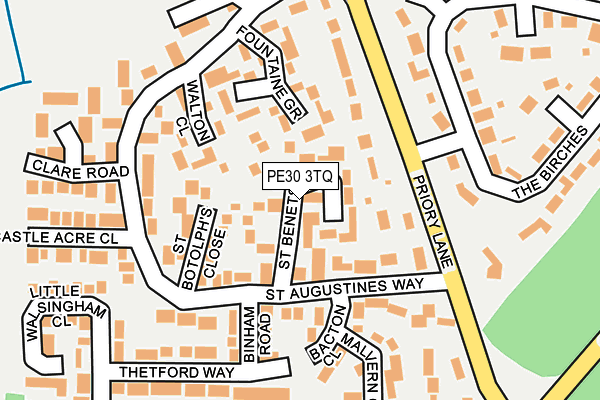PE30 3TQ map - OS OpenMap – Local (Ordnance Survey) PE30 3TQ map - OS OpenMap – Local (Ordnance Survey)