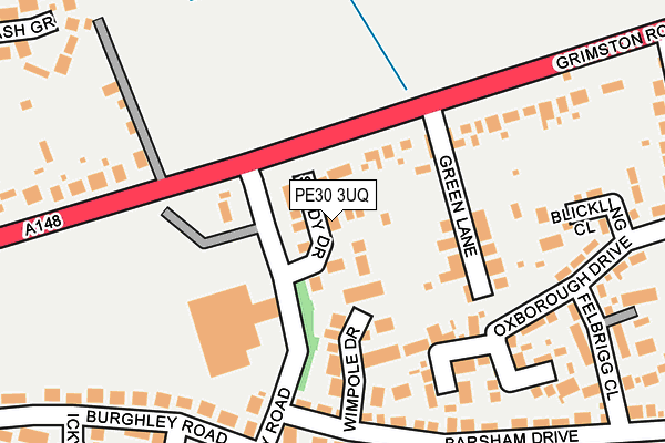 PE30 3UQ map - OS OpenMap – Local (Ordnance Survey) PE30 3UQ map - OS OpenMap – Local (Ordnance Survey)