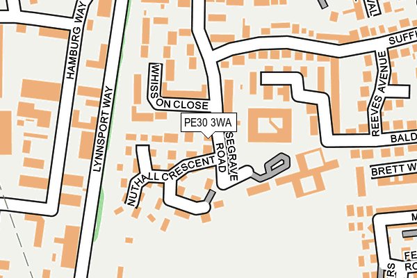 PE30 3WA map - OS OpenMap – Local (Ordnance Survey) PE30 3WA map - OS OpenMap – Local (Ordnance Survey)