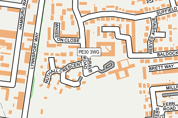 PE30 3WG map - OS OpenMap – Local (Ordnance Survey) PE30 3WG map - OS OpenMap – Local (Ordnance Survey)