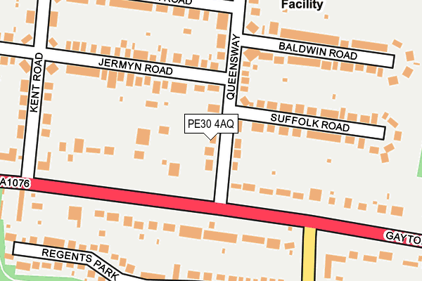 PE30 4AQ map - OS OpenMap – Local (Ordnance Survey) PE30 4AQ map - OS OpenMap – Local (Ordnance Survey)