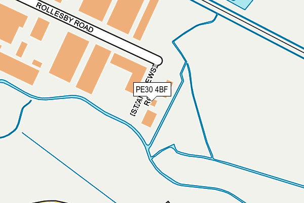 PE30 4BF map - OS OpenMap – Local (Ordnance Survey) PE30 4BF map - OS OpenMap – Local (Ordnance Survey)