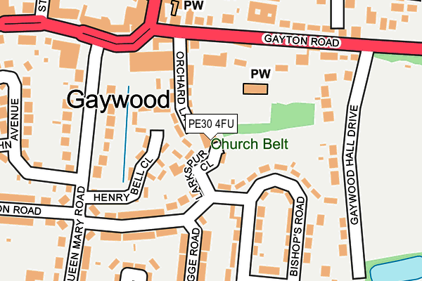 PE30 4FU map - OS OpenMap – Local (Ordnance Survey) PE30 4FU map - OS OpenMap – Local (Ordnance Survey)