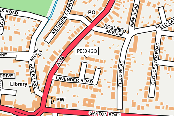 PE30 4GQ map - OS OpenMap – Local (Ordnance Survey) PE30 4GQ map - OS OpenMap – Local (Ordnance Survey)