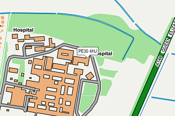 PE30 4HJ map - OS OpenMap – Local (Ordnance Survey) PE30 4HJ map - OS OpenMap – Local (Ordnance Survey)
