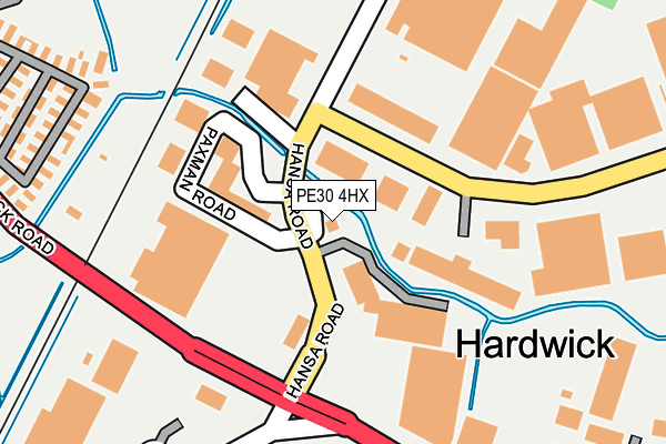 PE30 4HX map - OS OpenMap – Local (Ordnance Survey) PE30 4HX map - OS OpenMap – Local (Ordnance Survey)