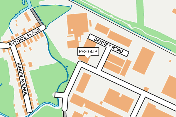 PE30 4JP map - OS OpenMap – Local (Ordnance Survey) PE30 4JP map - OS OpenMap – Local (Ordnance Survey)