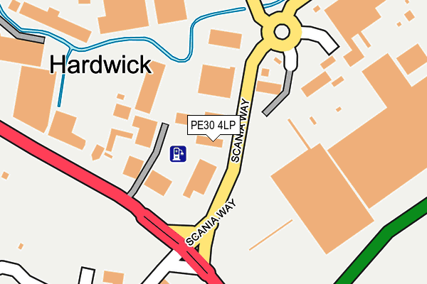PE30 4LP map - OS OpenMap – Local (Ordnance Survey)