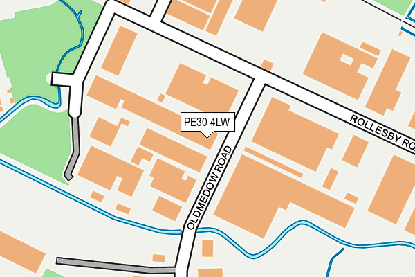 PE30 4LW map - OS OpenMap – Local (Ordnance Survey) PE30 4LW map - OS OpenMap – Local (Ordnance Survey)
