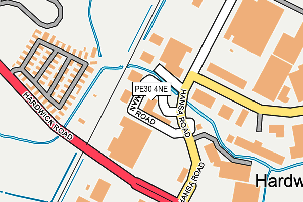 PE30 4NE map - OS OpenMap – Local (Ordnance Survey) PE30 4NE map - OS OpenMap – Local (Ordnance Survey)