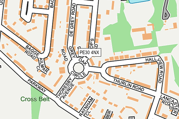 PE30 4NX map - OS OpenMap – Local (Ordnance Survey) PE30 4NX map - OS OpenMap – Local (Ordnance Survey)