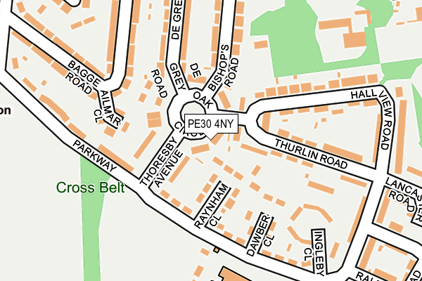 PE30 4NY map - OS OpenMap – Local (Ordnance Survey) PE30 4NY map - OS OpenMap – Local (Ordnance Survey)