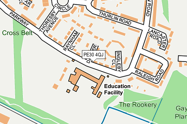 PE30 4QJ map - OS OpenMap – Local (Ordnance Survey) PE30 4QJ map - OS OpenMap – Local (Ordnance Survey)