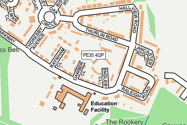 PE30 4QP map - OS OpenMap – Local (Ordnance Survey) PE30 4QP map - OS OpenMap – Local (Ordnance Survey)