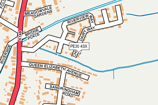PE30 4SX map - OS OpenMap – Local (Ordnance Survey) PE30 4SX map - OS OpenMap – Local (Ordnance Survey)