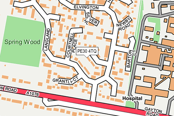 PE30 4TQ map - OS OpenMap – Local (Ordnance Survey) PE30 4TQ map - OS OpenMap – Local (Ordnance Survey)