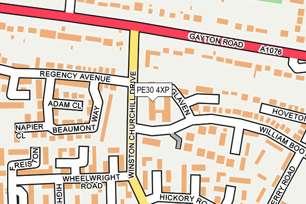 PE30 4XP map - OS OpenMap – Local (Ordnance Survey) PE30 4XP map - OS OpenMap – Local (Ordnance Survey)