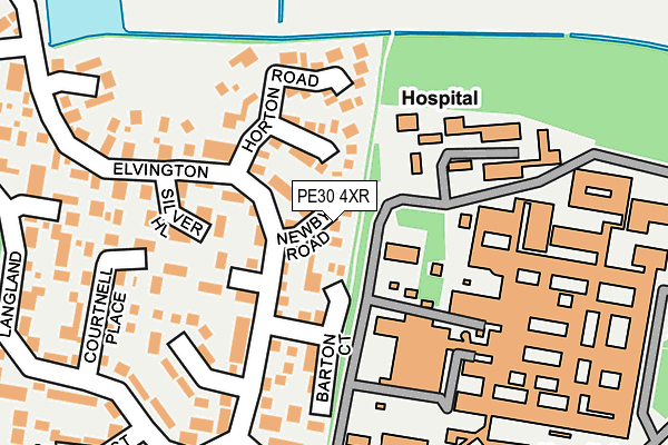 PE30 4XR map - OS OpenMap – Local (Ordnance Survey) PE30 4XR map - OS OpenMap – Local (Ordnance Survey)