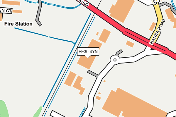 PE30 4YN map - OS OpenMap – Local (Ordnance Survey) PE30 4YN map - OS OpenMap – Local (Ordnance Survey)
