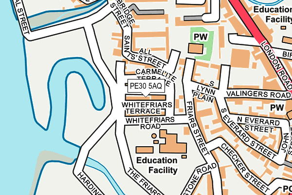 PE30 5AQ map - OS OpenMap – Local (Ordnance Survey) PE30 5AQ map - OS OpenMap – Local (Ordnance Survey)