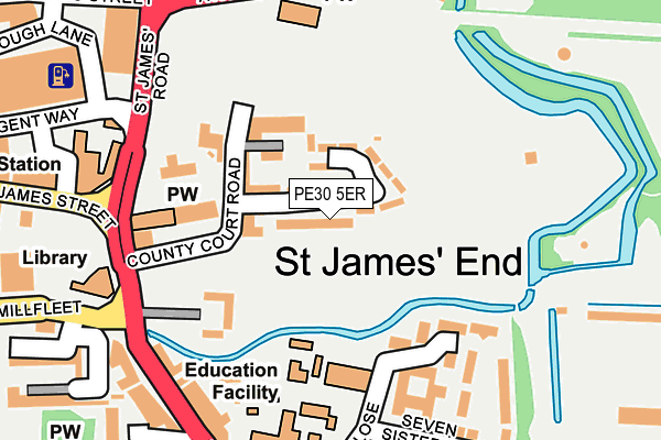 PE30 5ER map - OS OpenMap – Local (Ordnance Survey) PE30 5ER map - OS OpenMap – Local (Ordnance Survey)