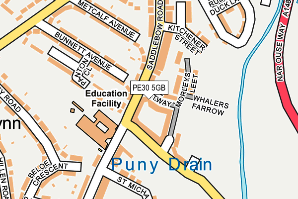 PE30 5GB map - OS OpenMap – Local (Ordnance Survey)