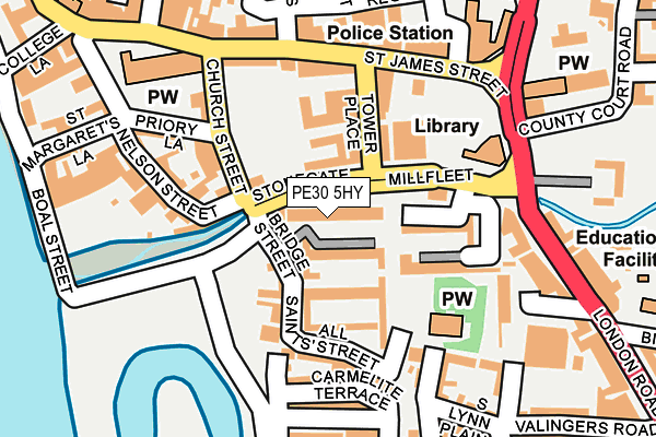 PE30 5HY map - OS OpenMap – Local (Ordnance Survey) PE30 5HY map - OS OpenMap – Local (Ordnance Survey)