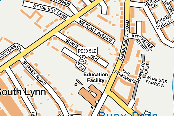 PE30 5JZ map - OS OpenMap – Local (Ordnance Survey) PE30 5JZ map - OS OpenMap – Local (Ordnance Survey)