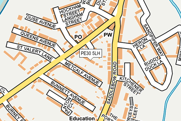 PE30 5LH map - OS OpenMap – Local (Ordnance Survey) PE30 5LH map - OS OpenMap – Local (Ordnance Survey)