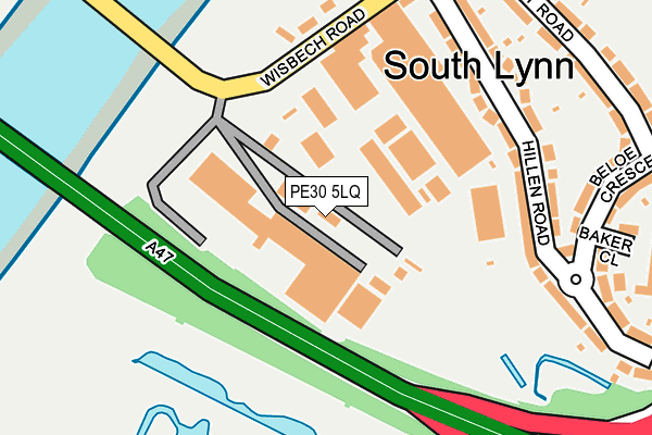 PE30 5LQ map - OS OpenMap – Local (Ordnance Survey) PE30 5LQ map - OS OpenMap – Local (Ordnance Survey)