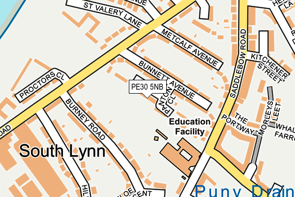 PE30 5NB map - OS OpenMap – Local (Ordnance Survey) PE30 5NB map - OS OpenMap – Local (Ordnance Survey)