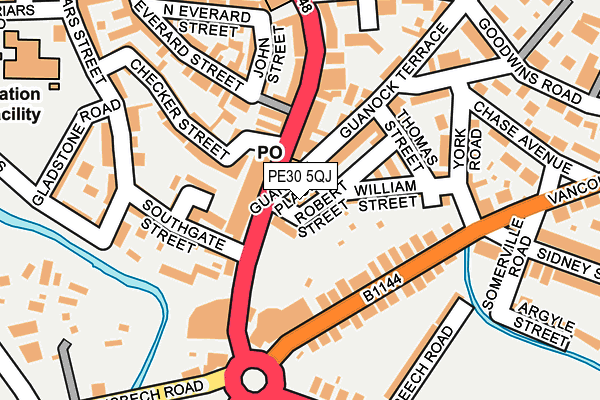 PE30 5QJ map - OS OpenMap – Local (Ordnance Survey) PE30 5QJ map - OS OpenMap – Local (Ordnance Survey)
