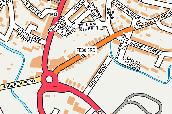 PE30 5RD map - OS OpenMap – Local (Ordnance Survey) PE30 5RD map - OS OpenMap – Local (Ordnance Survey)