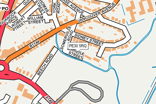 PE30 5RQ map - OS OpenMap – Local (Ordnance Survey) PE30 5RQ map - OS OpenMap – Local (Ordnance Survey)