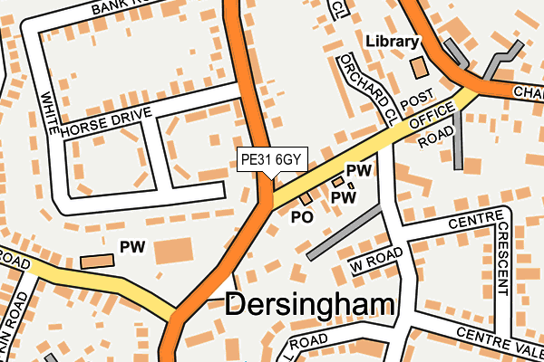 PE31 6GY map - OS OpenMap – Local (Ordnance Survey) PE31 6GY map - OS OpenMap – Local (Ordnance Survey)