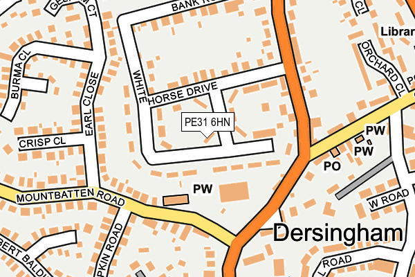 PE31 6HN map - OS OpenMap – Local (Ordnance Survey) PE31 6HN map - OS OpenMap – Local (Ordnance Survey)