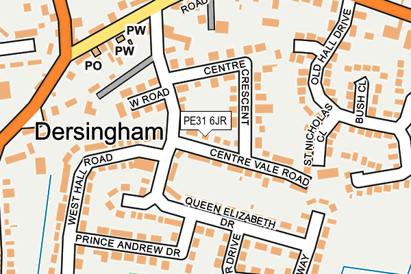 PE31 6JR map - OS OpenMap – Local (Ordnance Survey) PE31 6JR map - OS OpenMap – Local (Ordnance Survey)