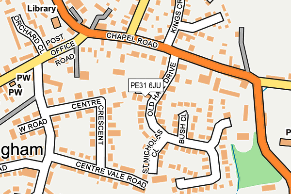 PE31 6JU map - OS OpenMap – Local (Ordnance Survey) PE31 6JU map - OS OpenMap – Local (Ordnance Survey)