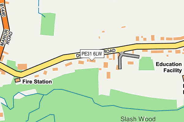 PE31 6LW map - OS OpenMap – Local (Ordnance Survey) PE31 6LW map - OS OpenMap – Local (Ordnance Survey)