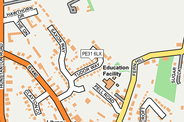 PE31 6LX map - OS OpenMap – Local (Ordnance Survey) PE31 6LX map - OS OpenMap – Local (Ordnance Survey)