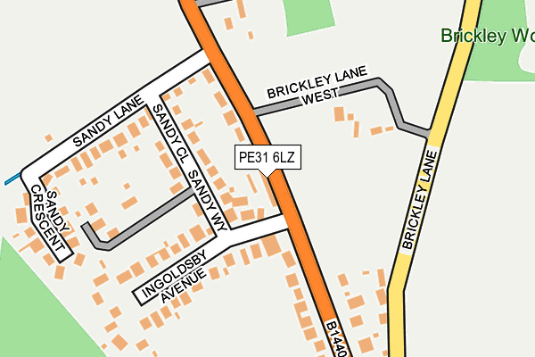 PE31 6LZ map - OS OpenMap – Local (Ordnance Survey)
