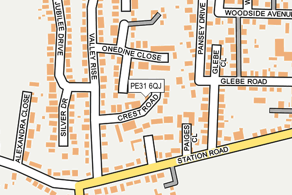 PE31 6QJ map - OS OpenMap – Local (Ordnance Survey) PE31 6QJ map - OS OpenMap – Local (Ordnance Survey)