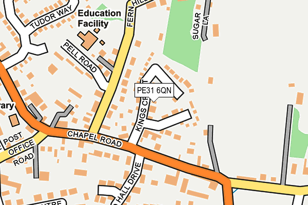 PE31 6QN map - OS OpenMap – Local (Ordnance Survey) PE31 6QN map - OS OpenMap – Local (Ordnance Survey)