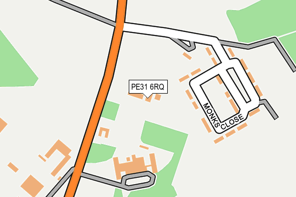 PE31 6RQ map - OS OpenMap – Local (Ordnance Survey) PE31 6RQ map - OS OpenMap – Local (Ordnance Survey)