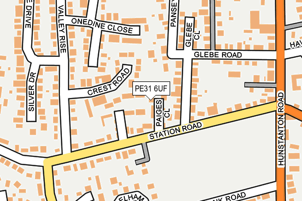 PE31 6UF map - OS OpenMap – Local (Ordnance Survey) PE31 6UF map - OS OpenMap – Local (Ordnance Survey)