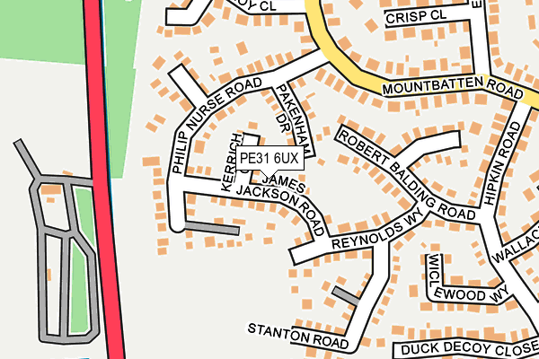 PE31 6UX map - OS OpenMap – Local (Ordnance Survey) PE31 6UX map - OS OpenMap – Local (Ordnance Survey)