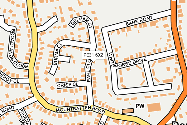 PE31 6XZ map - OS OpenMap – Local (Ordnance Survey) PE31 6XZ map - OS OpenMap – Local (Ordnance Survey)