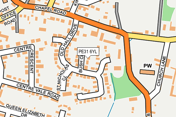 PE31 6YL map - OS OpenMap – Local (Ordnance Survey) PE31 6YL map - OS OpenMap – Local (Ordnance Survey)